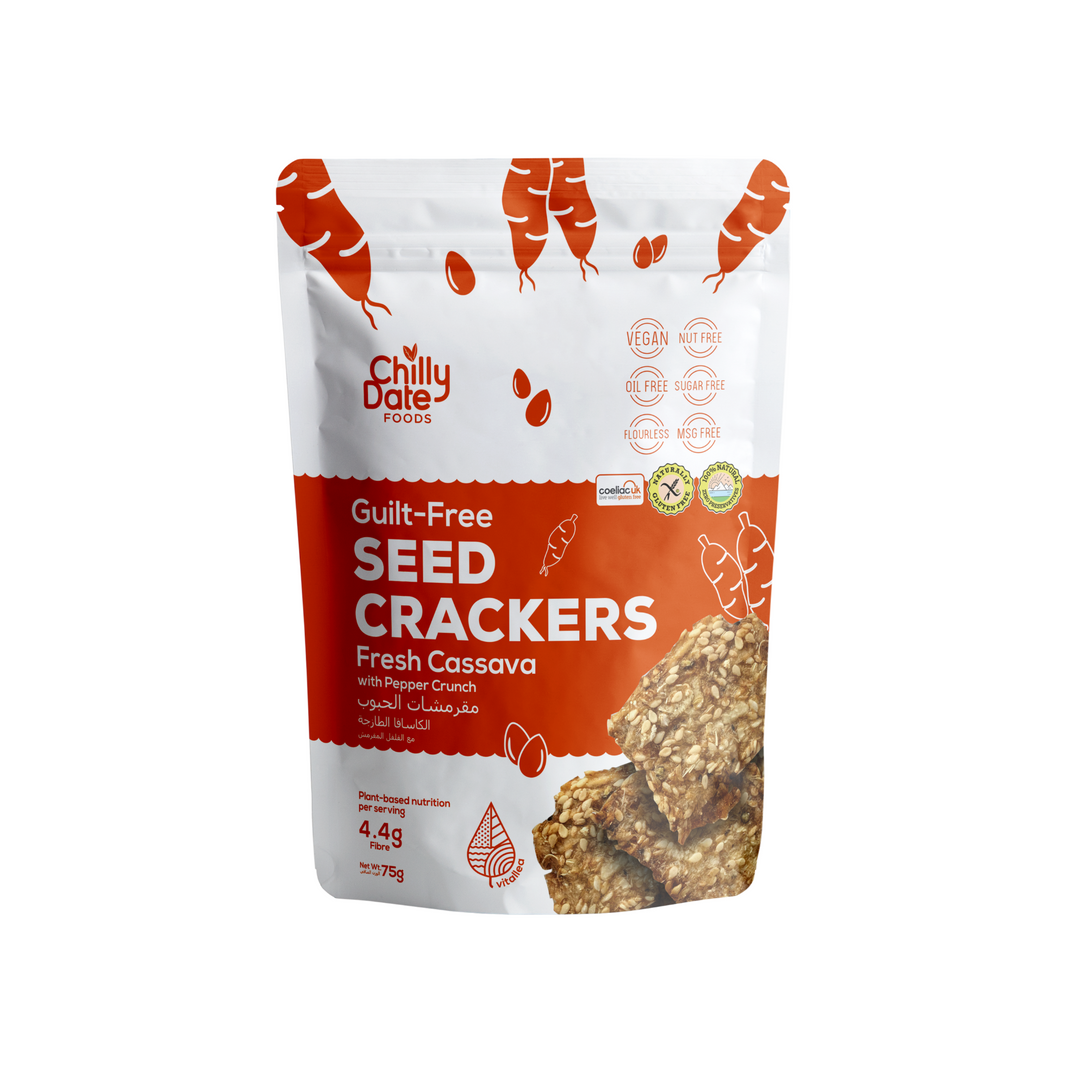 Fresh Cassava w/ Pepper Crunch Seed Crackers 75g