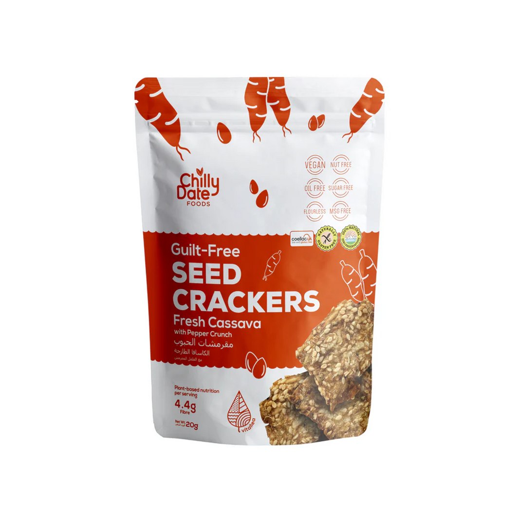 Fresh Cassava w/ Pepper Crunch Seed Crackers 20g