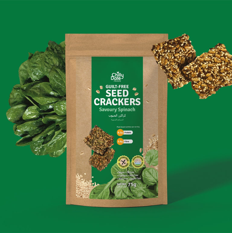 Flaxseed Crackers. Chilly Date Seed Crackers are great for health, 100% gluten free, nuts free and Vegan. They are a complete meal in a packet and worth every penny you spend.