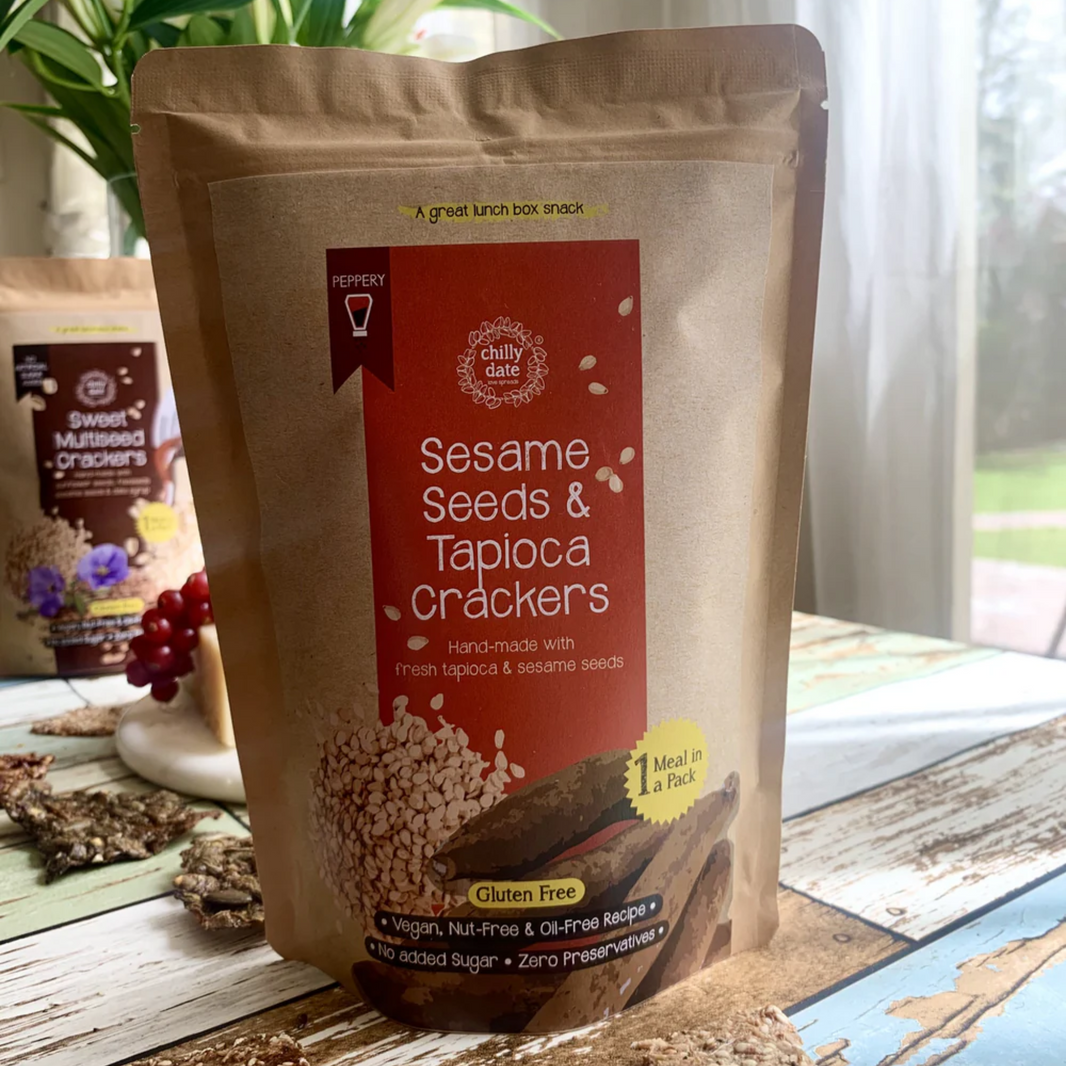 Sesame seeds and Tapioca Crackers