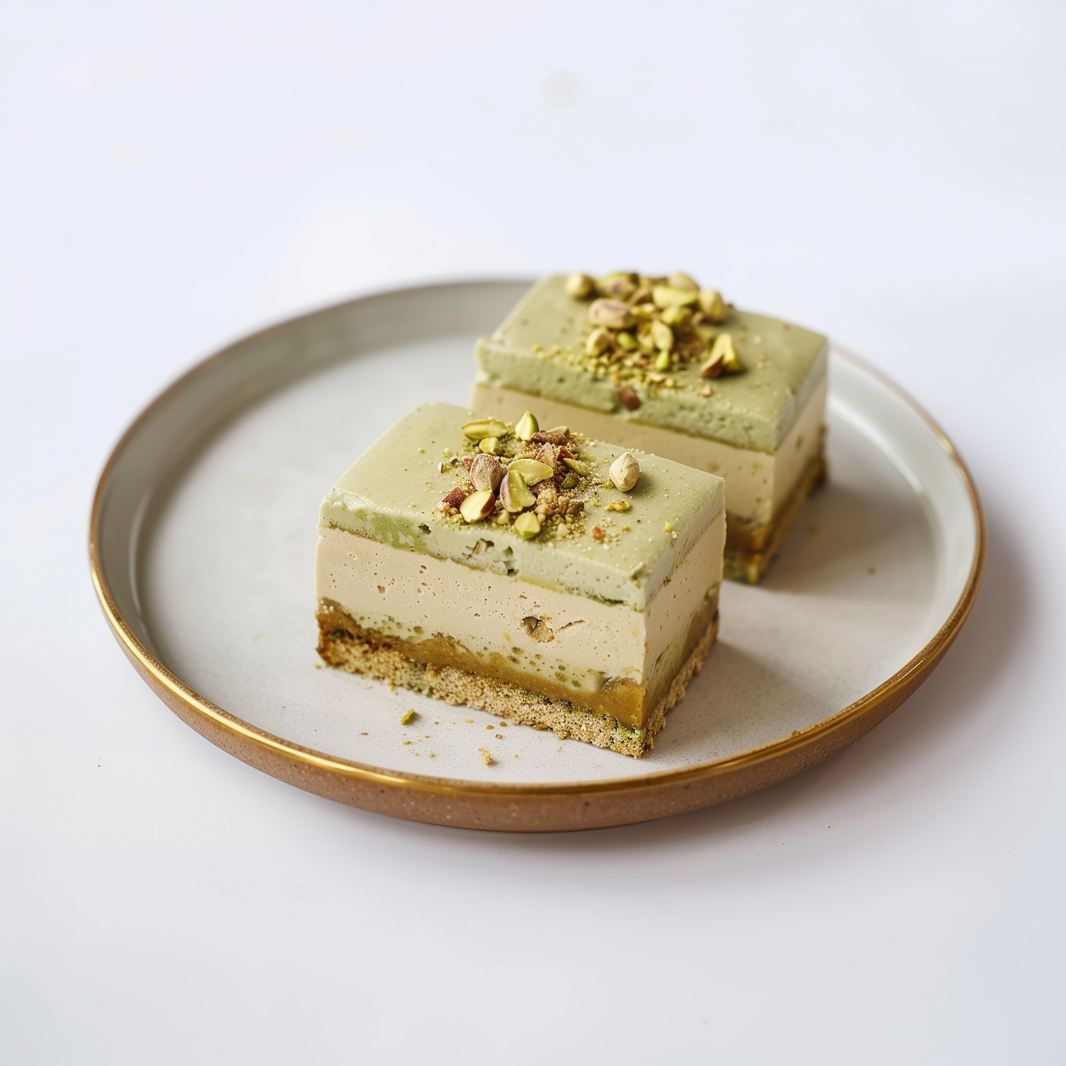 VEGAN Pistachio Mousse Cake